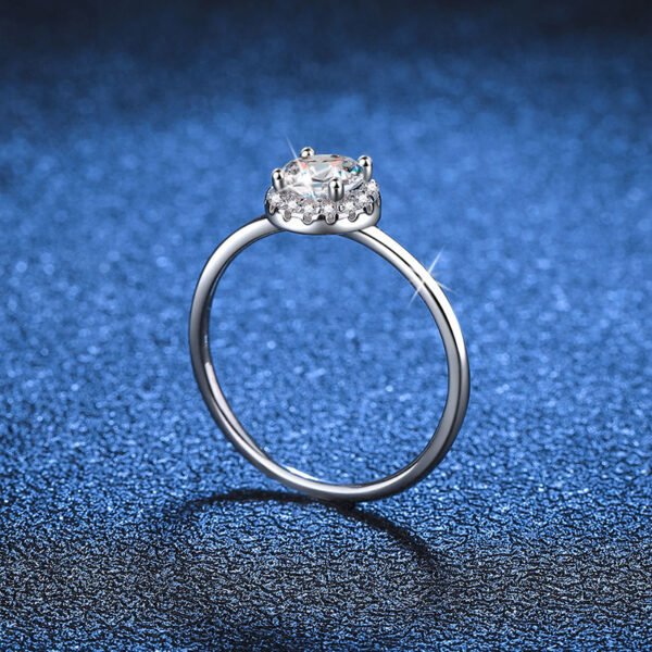 S925 Sterling Silver Ring Moissanite