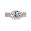 Moissanite Female Diamond Silver Ring