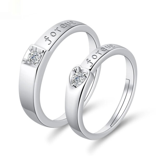 Moissanite Engagement Couple Couple Rings