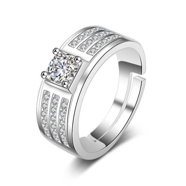 Moissanite Fashion Men's  Ring
