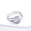 Two In One Combination Moissanite Female Niche Moissanite Ring