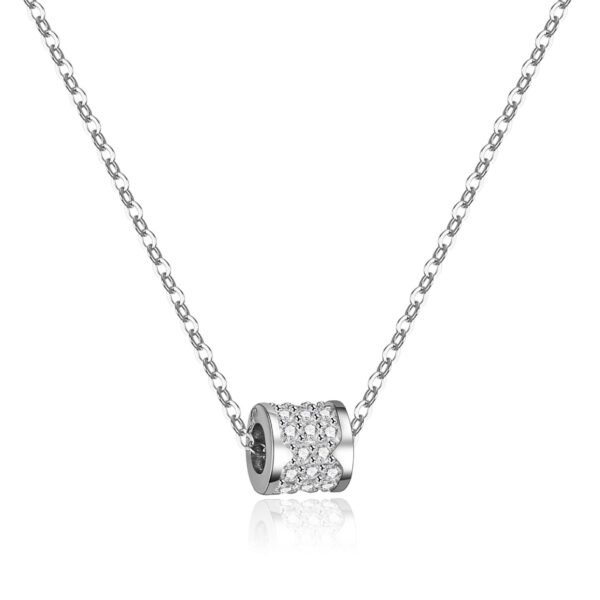 Women's Sterling Silver Moissanite Necklace