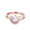 Two In One Combination Moissanite Female Niche Moissanite Ring