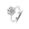 Sunflower Moissanite Ring For Women