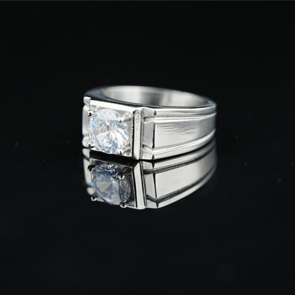 Moissanite Gemstone Ring Korean Fashion