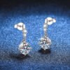 S925 Silver Moissanite Stud Earrings