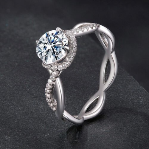 Moissanite Wedding Ring Eternal Elegance