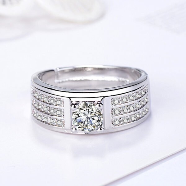 Moissanite Fashion Men's  Ring