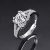 Moissanite Ring One Carat Moissanite Ring With Adjustable Opening