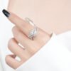 Women's Stylish Round Moissanite Ring