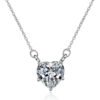 Pendant Moissanite Necklace Clavicle Chain