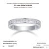 S925 Silver Moissanite Closed Ring