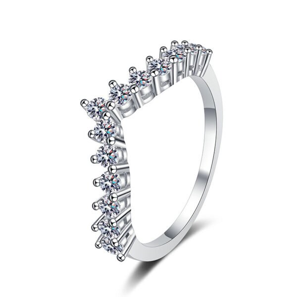 Ring Female Full Diamond Moissanite