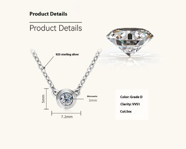 Simple Moissanite Temperament Wild Necklace