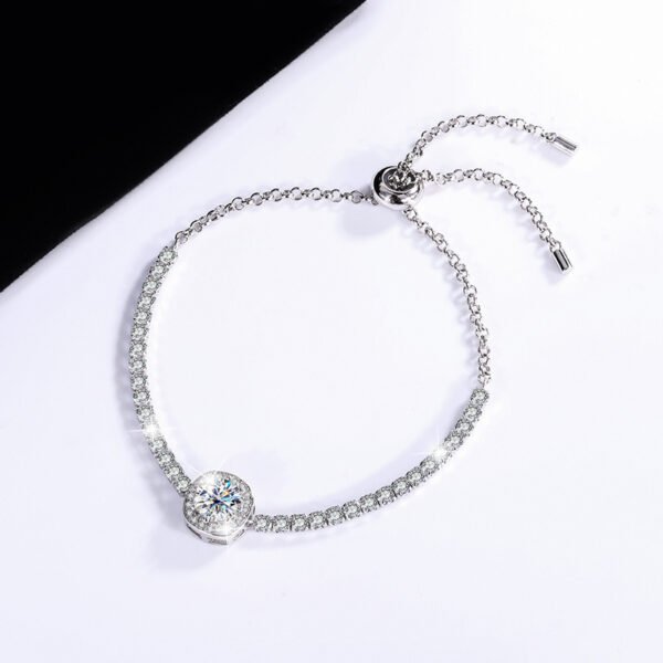 S925 Silver Moissanite Galaxy Bracelet