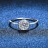 S925 Sterling Silver Ring Moissanite