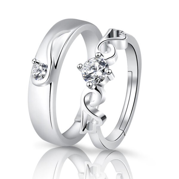 Moissanite Engagement Couple Couple Rings