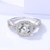 Women's Stylish Round Moissanite Ring