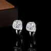 Fashion Silver Women's Moissanite Earrings