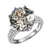 White Gold Female Moissanite Ring