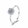 S925 Sterling Silver Ring Moissanite