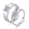 Moissanite Engagement Couple Couple Rings