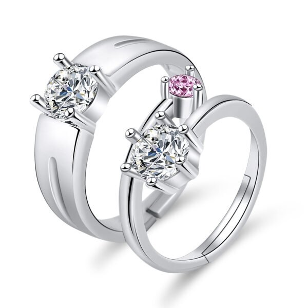 Moissanite Engagement Couple Couple Rings