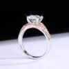 Moissanite Female Diamond Silver Ring