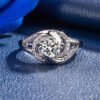 1 Karat Moissanite Ring Women