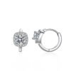 Fashion Silver Women's Moissanite Earrings