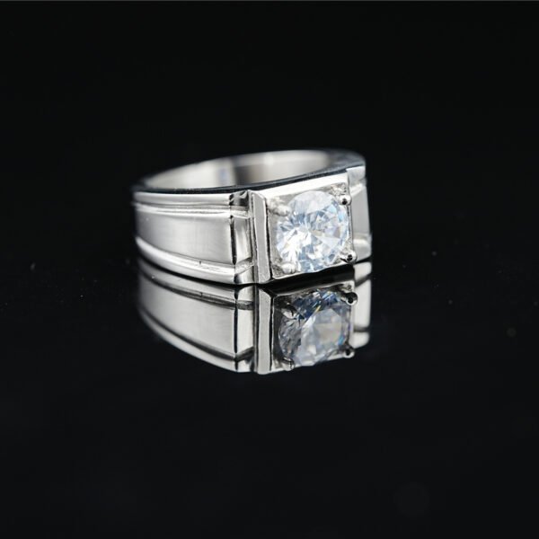 Moissanite Gemstone Ring Korean Fashion