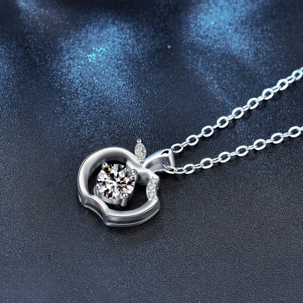 Pure Silver Collarbone Moissanite Pendant