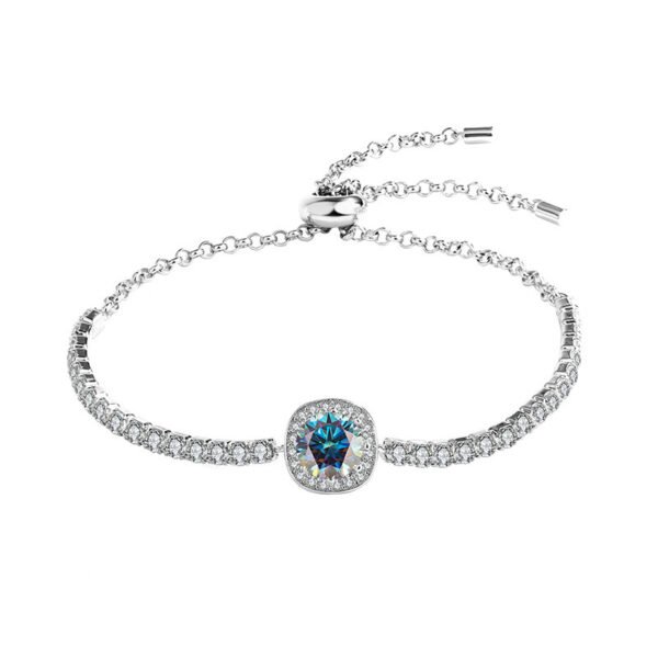 S925 Silver Moissanite Galaxy Bracelet