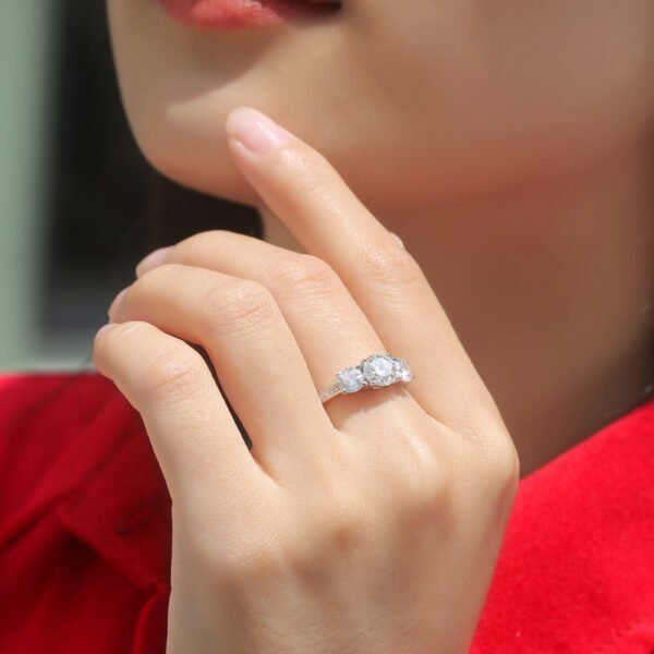 Trend Adjustable Mouth Moissanite Ring