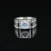 Moissanite Gemstone Ring Korean Fashion