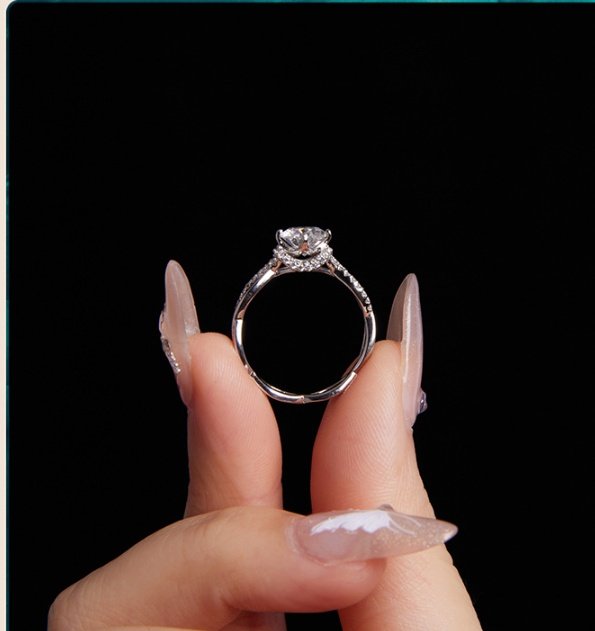 Moissanite Wedding Ring Eternal Elegance